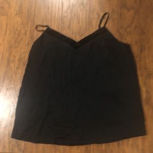 Floreat Black Cami Satin with Velvet detail Large